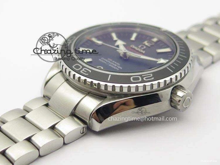 0507 Planet Ocean SS Bp Maker 45mm Black Bezel On SS Bracelet A OnTrend 8218